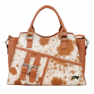 Brown Cow Hair-On Buckle Ladies Handbag